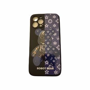 Robot Bear Blue Phone Case iPhone 14 Pro Max